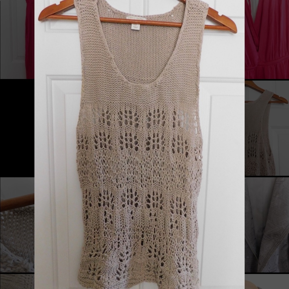 Tan knit top